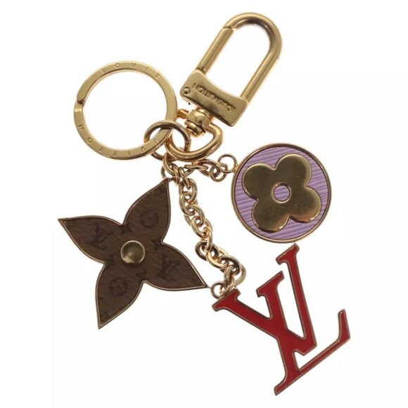 LOUIS VUITTON Porte Cles Spring Street Charm metal Gold - Picture 1 of 11